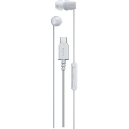 Casti In-Ear SONY IER-EX15CW, Cu Fir, Microfon, USB-C, Alb