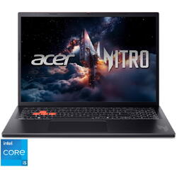 Laptop Gaming Acer Nitro Lite 16 NL16-71G-57M9 cu procesor Intel® Core™ i5-13420H up to 4.7GHz, 16'', WUXGA, IPS, 165Hz, 16GB DDR5 RAM, 512GB SSD, NVIDIA® GeForce RTX™ 3050, No OS, Shale Black