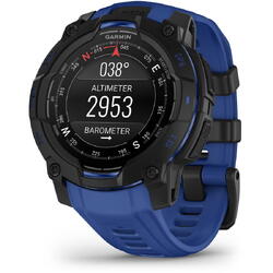 Smartwatch Garmin Instinct 3, 45mm, AMOLED, GPS, silicon, Black/ Bolt Blue