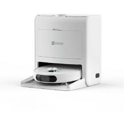 Aspirator robot EZVIZ RS2, 0.4l, 20V, autonomie max 220 min, Wi-Fi, functie mop, alb-negru