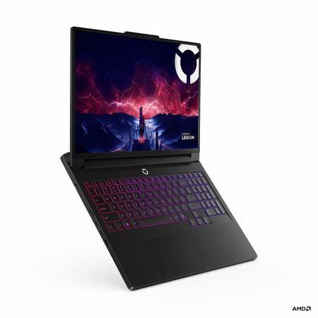 Laptop Lenovo Gaming 16'' Legion Pro 7 16AFR10H, WQXGA OLED 240Hz, Procesor AMD Ryzen™ 9 9955HX (64M Cache, up to 5.4 GHz), 64GB DDR5, 1TB SSD, GeForce RTX 5070 Ti 12GB, No OS, Eclipse Black