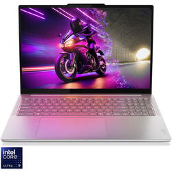 Laptop Lenovo Yoga Pro 9 16IAH10 cu procesor Intel® Core™ Ultra 9 285H pana la 5.4GHz, 16" 3.2K, OLED, 120Hz, 64GB LPDDR5x RAM, 2TB SSD, NVIDIA® GeForce RTX™ 5070 8GB GDDR7, Windows® 11 Pro, Luna Grey, 3y on-site Premium Care