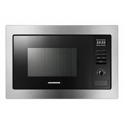 Heinner Cuptor cu microunde incorporabil HMW-MDBI25GD, 25 L, control digital, 900W, grill, 10 programe, Inox/Negru