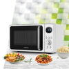 Heinner Cuptor cu microunde HMW-MD20DRWH, 20 L, CONTROL DIGITAL, 800 W, Afisaj digital, 5 trepte de putere, Alb