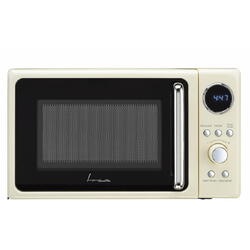 FRAM Cuptor cu microunde FMW-MD20DRCR, 20 L, Control digital, 800 W, 5 trepte de putere, Crem