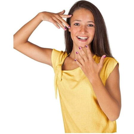 Set manichiura pentru copii Crazy Chic pistol cu sclipici