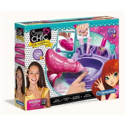 Clementoni Set manichiura pentru copii Crazy Chic pistol cu sclipici