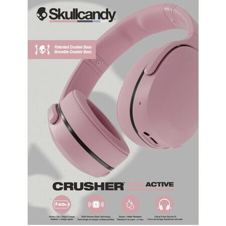 Casti Over-Ear Skullcandy Crusher 540 Active, Wireless, Bluetooth, Sweat & Water Resistant, Autonomie 40 ore, Soft