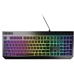 Tastatura gaming Genesis Rhod 530, iluminare RGB, 10 moduri, 7 taste multimedia, neagra, USB