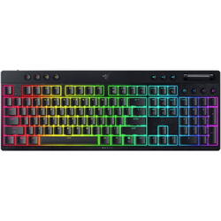 Tastatura mecanica wireless Razer Blackwidow V4 Low profile HyperSpeed, switch Razer Low-profile Mechanical Switches (Yellow Linear Switch), 110 taste, iluminare Razer Chroma RGB, negru