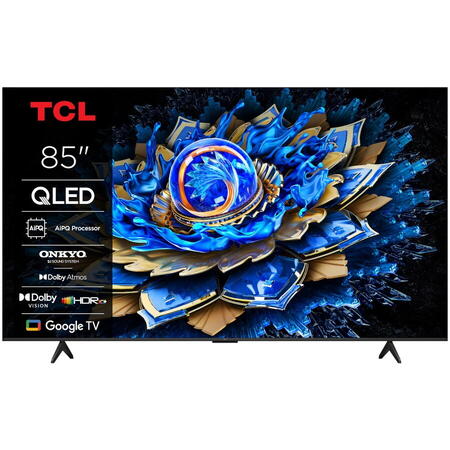 Televizor QLED TCL 85T69C, 215 cm, Ultra HD 4K, Smart Google TV
