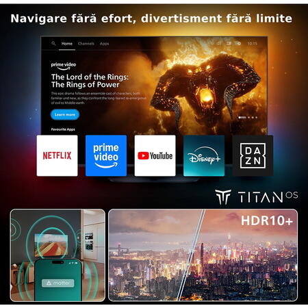 Televizor QLED Philips 75PUS7810, 189 cm, Smart TV, 4K Ultra HD, Clasa D (Model 2025)