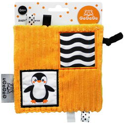 Jucarie senzoriala GaGaGu - Pinguin si raton, 15 cm