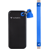 Pocket SSD USB 3.2 Gen 2 1TB Black/Blue Verbatim
