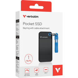 Pocket SSD USB 3.2 Gen 2 1TB Black/Blue Verbatim