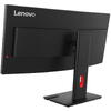 Monitor LED Lenovo ThinkVision T34WD-40 Curbat 34 inch UWQHD VA 4 ms 120 Hz USB-C