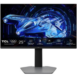 Monitor LED TCL Gaming 25G64 24.5 inch FHD IPS 1 ms 300 Hz HDR FreeSync Premium & G-Sync Compatible