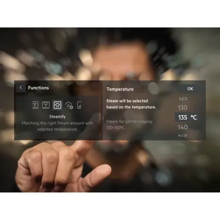 Cuptor incorporabil Electrolux EOA9S3SH, 70 l, Gatire cu abur Sous Vide, Conectivitate WiFi, TFT Activ, 175 de programe predefinite, Senzor gatire, Grill, Control touch, Clasa energetica A++, Sticla neagra cu insertie metalica