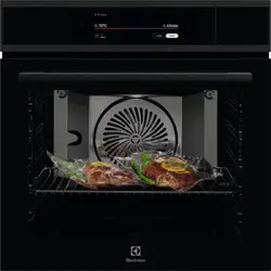 Cuptor incorporabil Electrolux EOA9S3SH, 70 l, Gatire cu abur Sous Vide, Conectivitate WiFi, TFT Activ, 175 de programe predefinite, Senzor gatire, Grill, Control touch, Clasa energetica A++, Sticla neagra cu insertie metalica