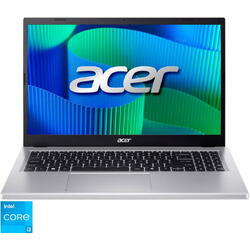 Laptop Acer Extensa 15 EX215-57-30MZ cu procesor  Intel® Core™ i3-1315U pana la 4.5GHz, 15.6'' Full HD, IPS, 8GB DDR5 RAM, 256GB SSD, Intel® UHD Graphics, Pure Silver