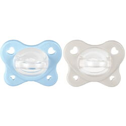 Suzeta anatomica Chicco PhysioForma Dual Soft, 2 buc, bleu, 2-6 luni