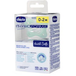 Suzeta anatomica Chicco PhysioForma Dual Soft, 1 pc, unisex, 0-2 months