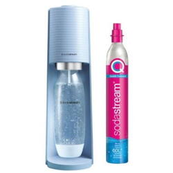 Aparat de preparat sifon SodaStream Soda Maker Terra lightblue QC, CO2, stica 1L, albastru